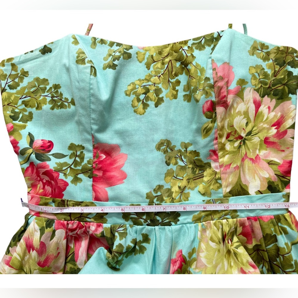 SOLD | Bernie Dexter Kay Swing Dress in Savannah Blue Floral - Medium Spring - Picture 6 of 8